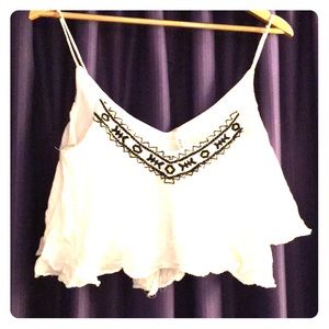 Truth NYC halter hippie crop top